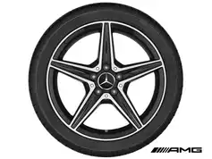 18" AMG fælge med sommerdæk til C-klasse 2014-2021