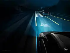 Digitalt lys med projektor til Mercedes