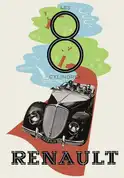 Renault 8-cylinder Plakat