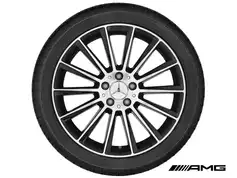 19" AMG fælge med sommerdæk til C-klasse 2014-2021