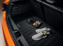 Vendbar bagagerumsmåtte til Clio V 2019-2024