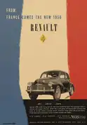 Renault 4CV Plakat