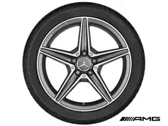 18" AMG fælge med sommerdæk til C-klasse 2014-2021