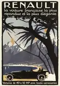 Renault 40CV Plakat